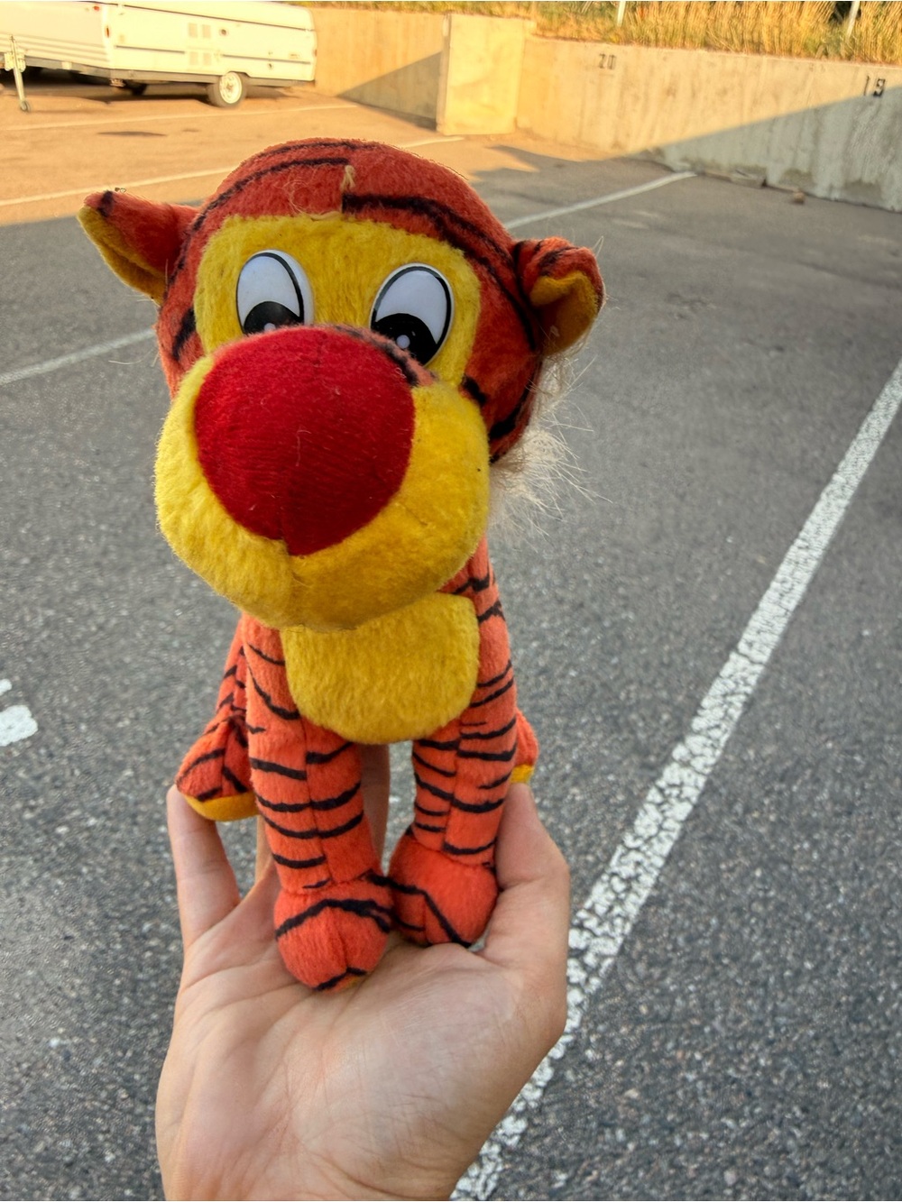Plush Tiger Stuffed Animal - Orange and Yellow Cuddly Toy